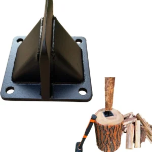 Firewood Kindling Splitter Portable Wood Splitting Wedge Tool, Mini Heaty Duty