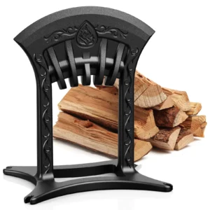 Firewood Kindling Splitter Heavy Duty Cast Iron Manual Log Wedge Point Safety
